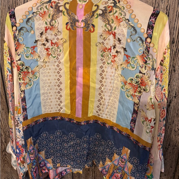 Johnny Was Colorful Patchwork Floral Jacket - Picture 8 of 12